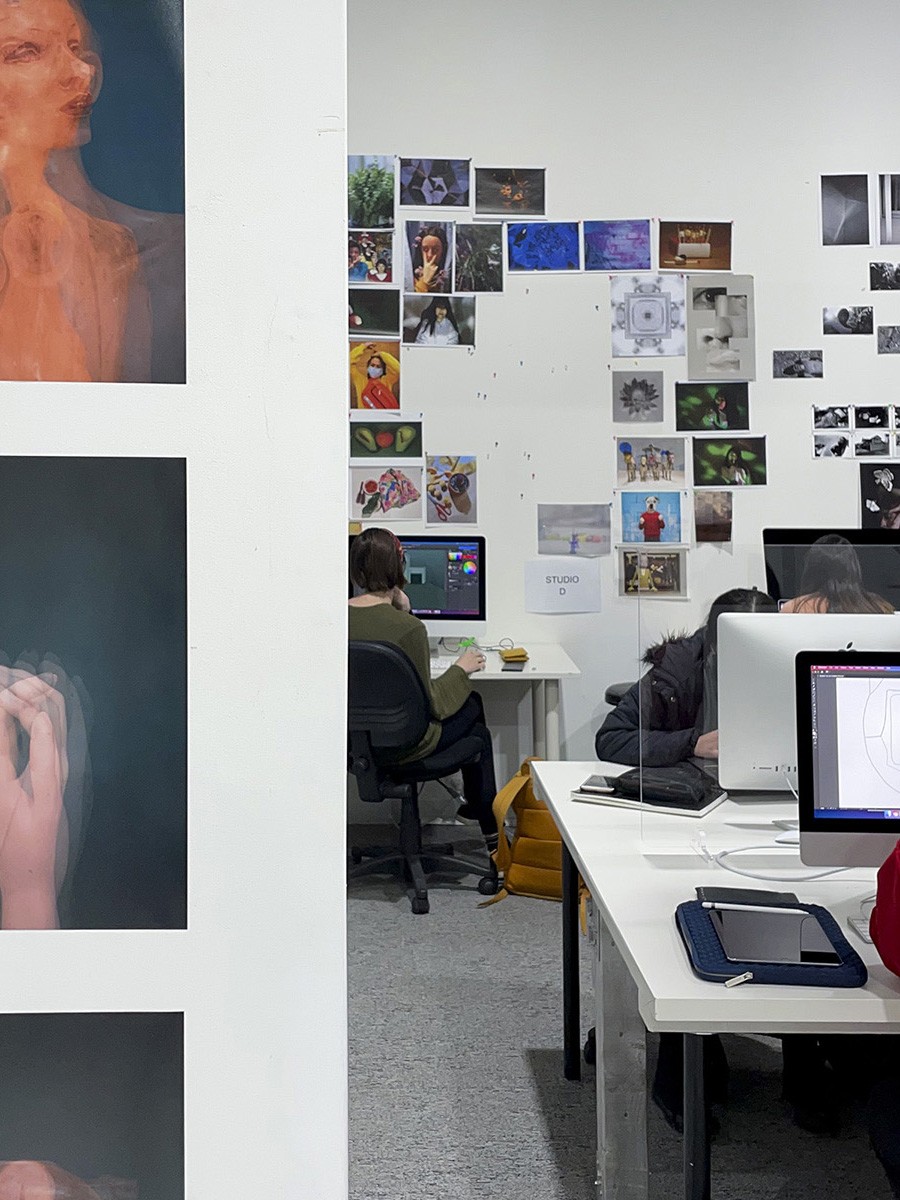 Portrait-format work from Methods &Techniques at LCAD, Collingwood