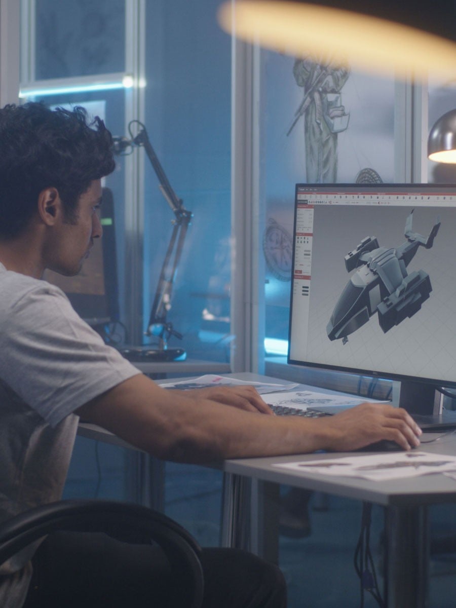 Game Art student portrait study at LCAD